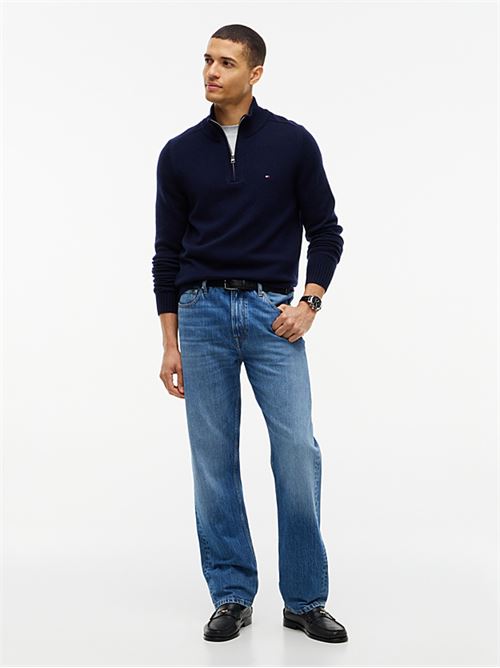 lambswool zip mock TOMMY HILFIGER | MW0MW36536DW5